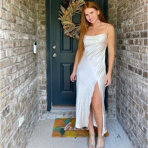 Petal + Pup Champagne Maxi Dress!💛